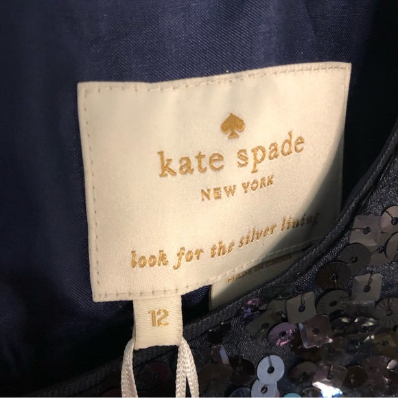 Kate Spade NWT New Women’s Sequin Fit and Flare Statement Bow Dress 12 msrp $898 - Picture 9 of 15